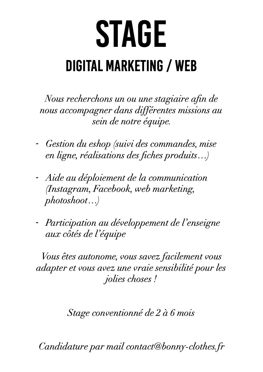 Offre de Stage