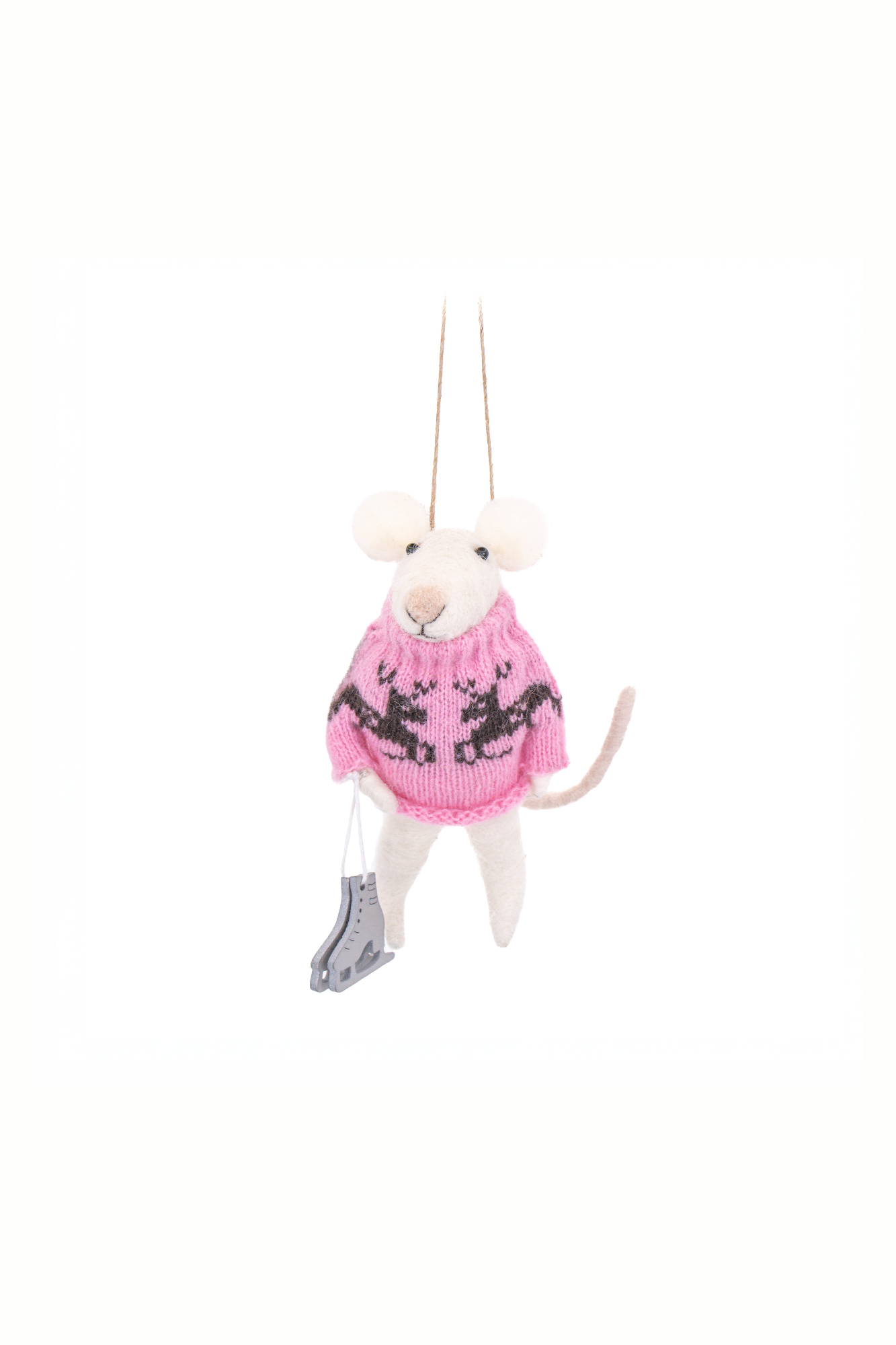Ice-skating Mouse in a jumper