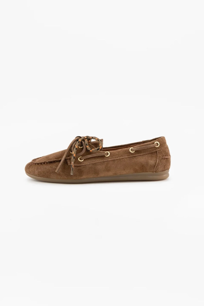 mocassins souples en daim et semelle caoutchouc Nahua Toral -- Bonny Lyon