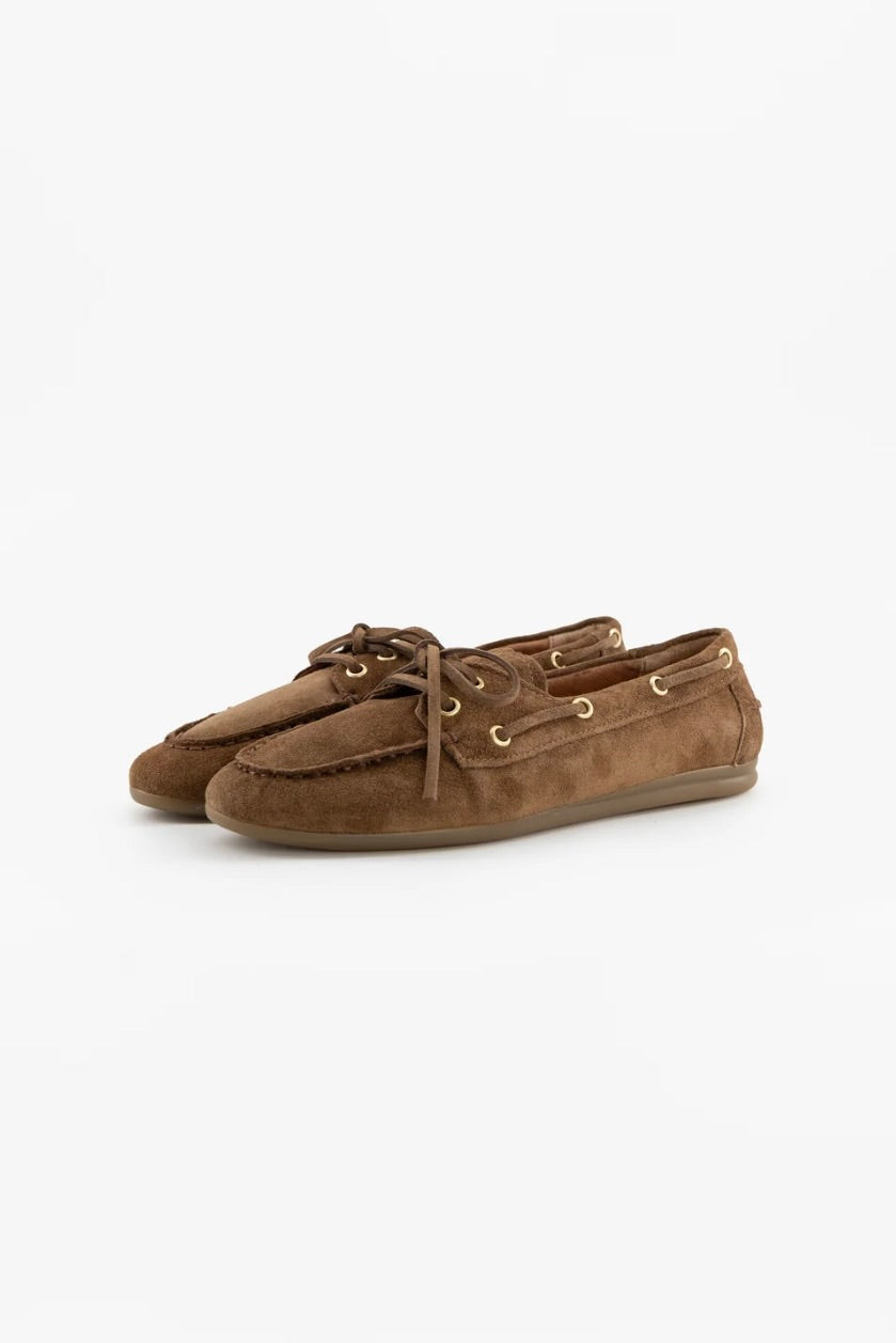 mocassins souples en daim et semelle caoutchouc Nahua Toral -- Bonny Lyon