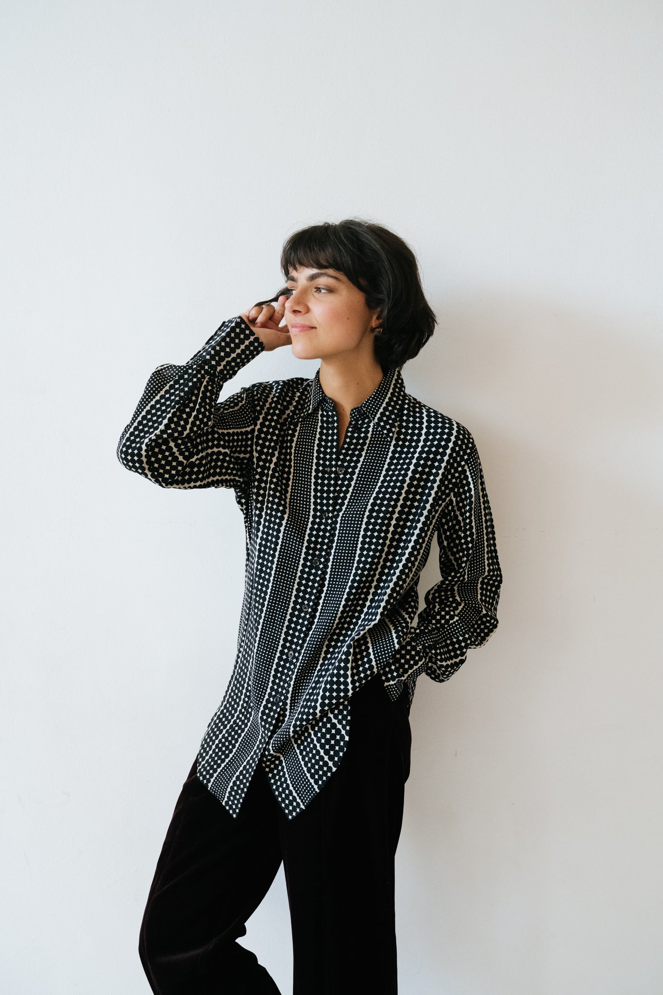 Chemise Costob Black Dots