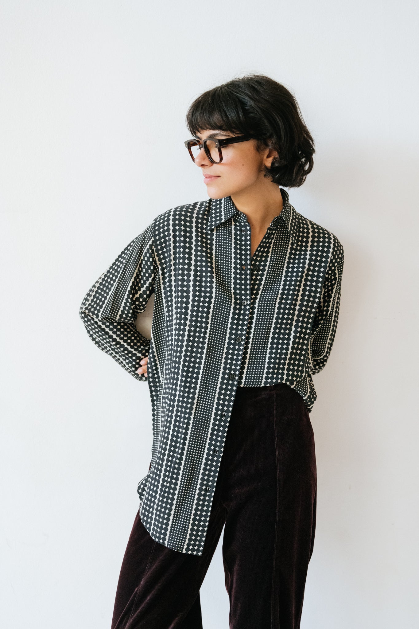 Chemise Costob Black Dots