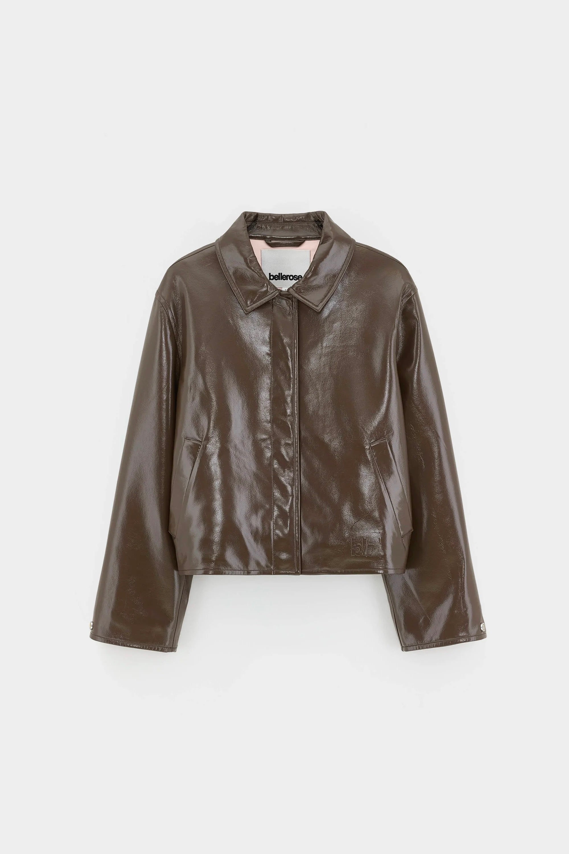 Veste courte en vinyle brun Harred Bellerose -- Bonny Lyon