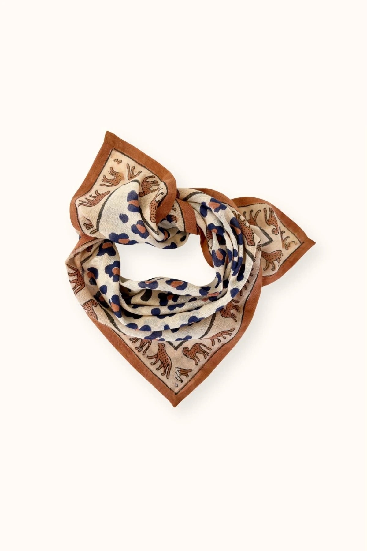 Small Foulard Dupatta Léopard