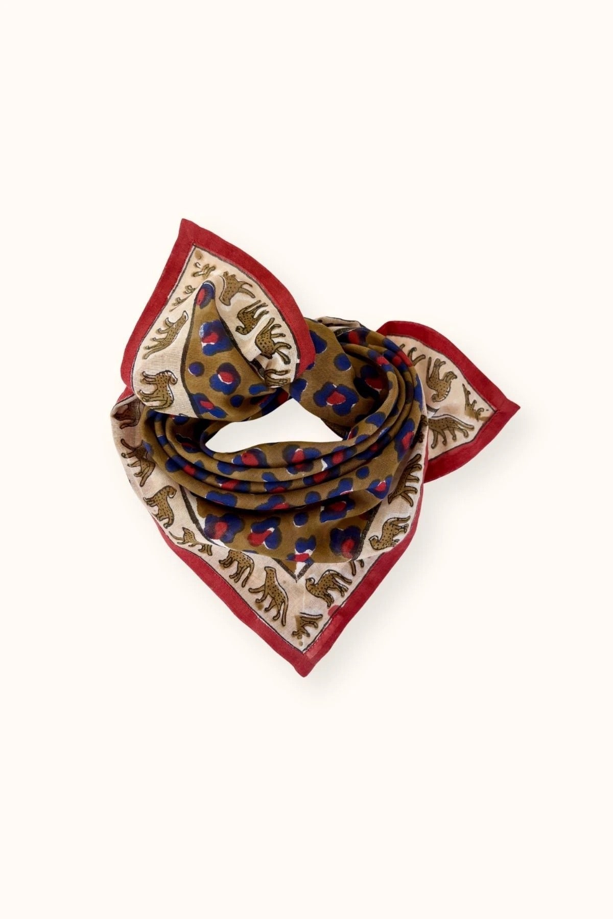 Small Foulard Dupatta Léopard