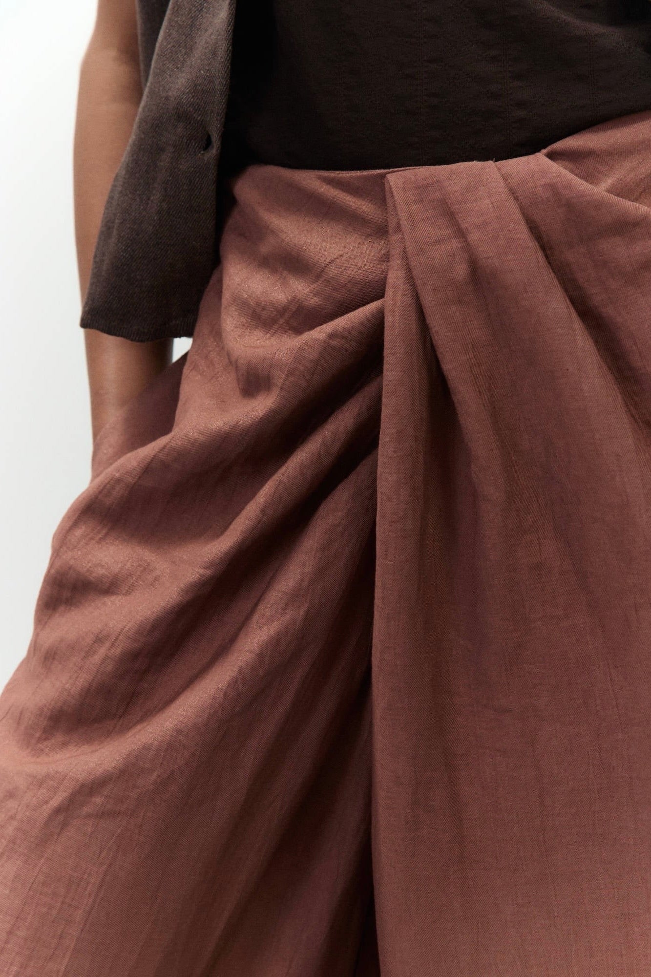 Pantalon Tecno Lino Drappeggi