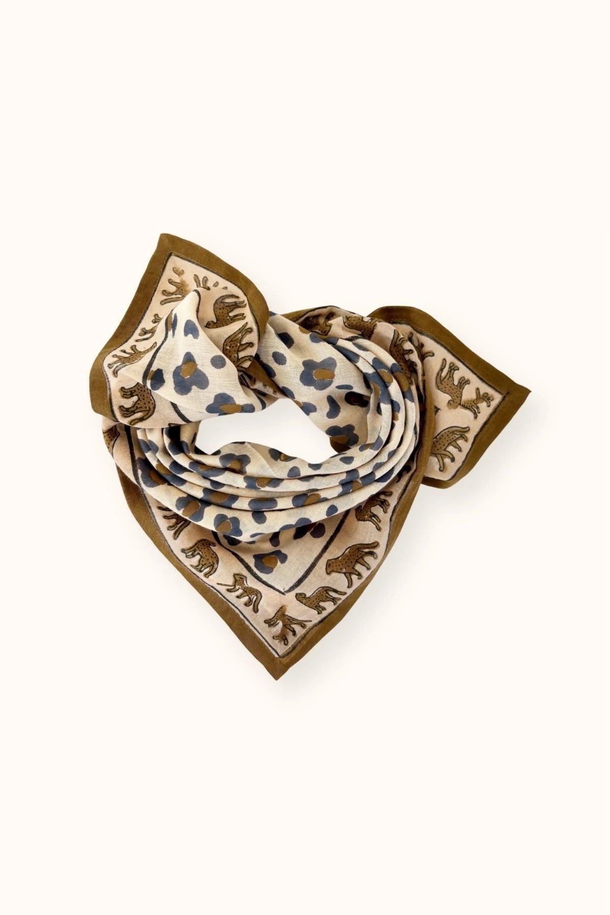 Small Foulard Dupatta Léopard