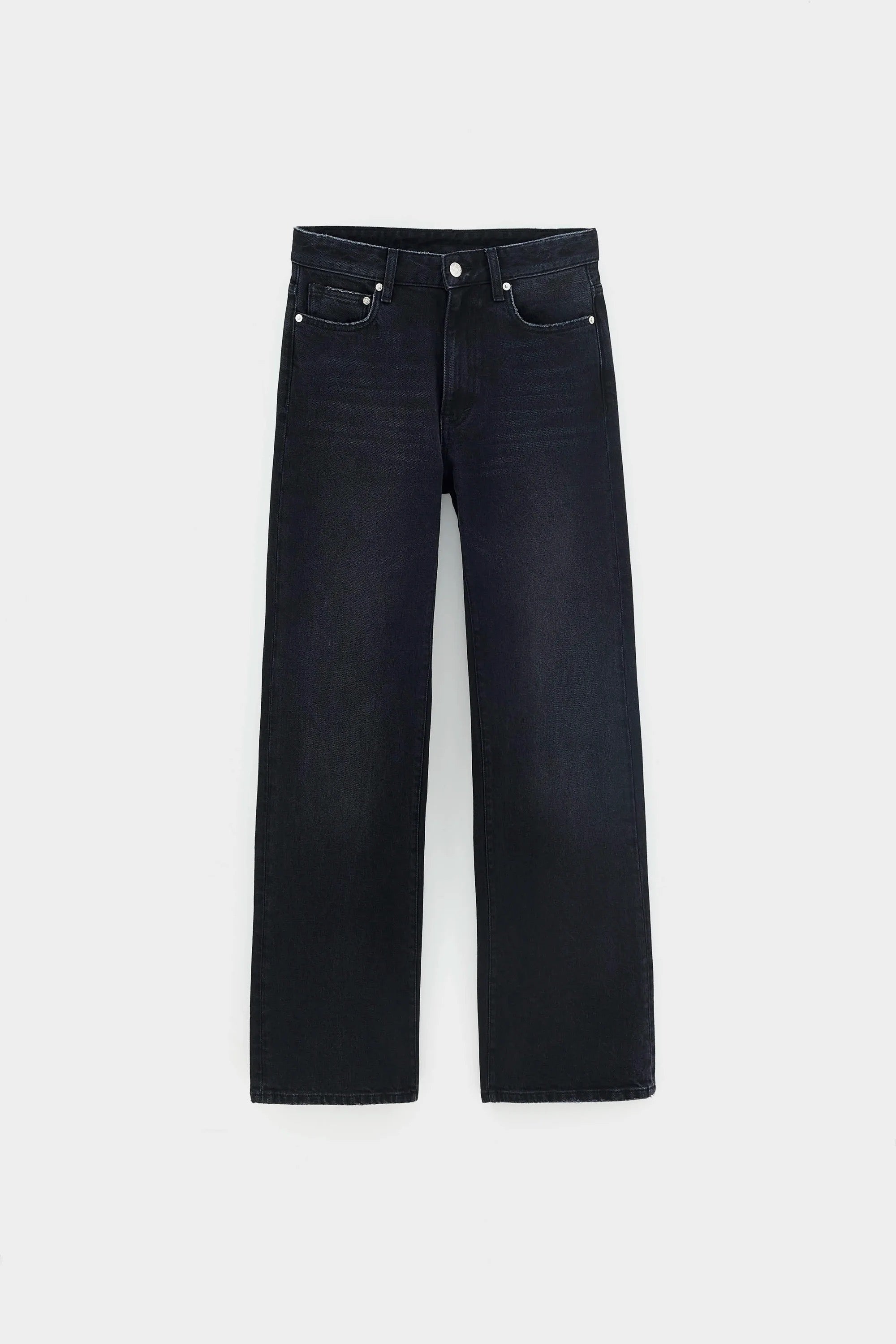 Jeans coupe droite noir délavé Bellerose Kia no.43 Used Black -- Bonny Lyon