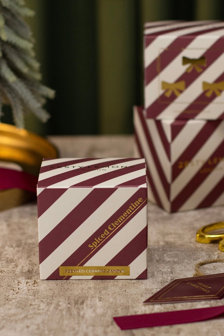 Bougie Noël : Clémentine épicée