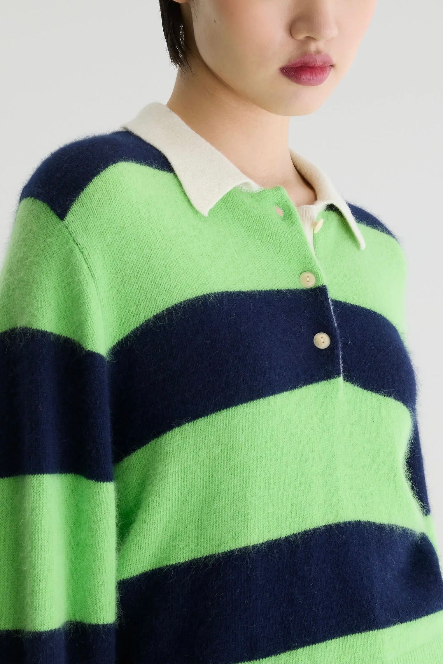 Pull polo Dusto Bellerose rayures Stripe-A — Bonny Lyon