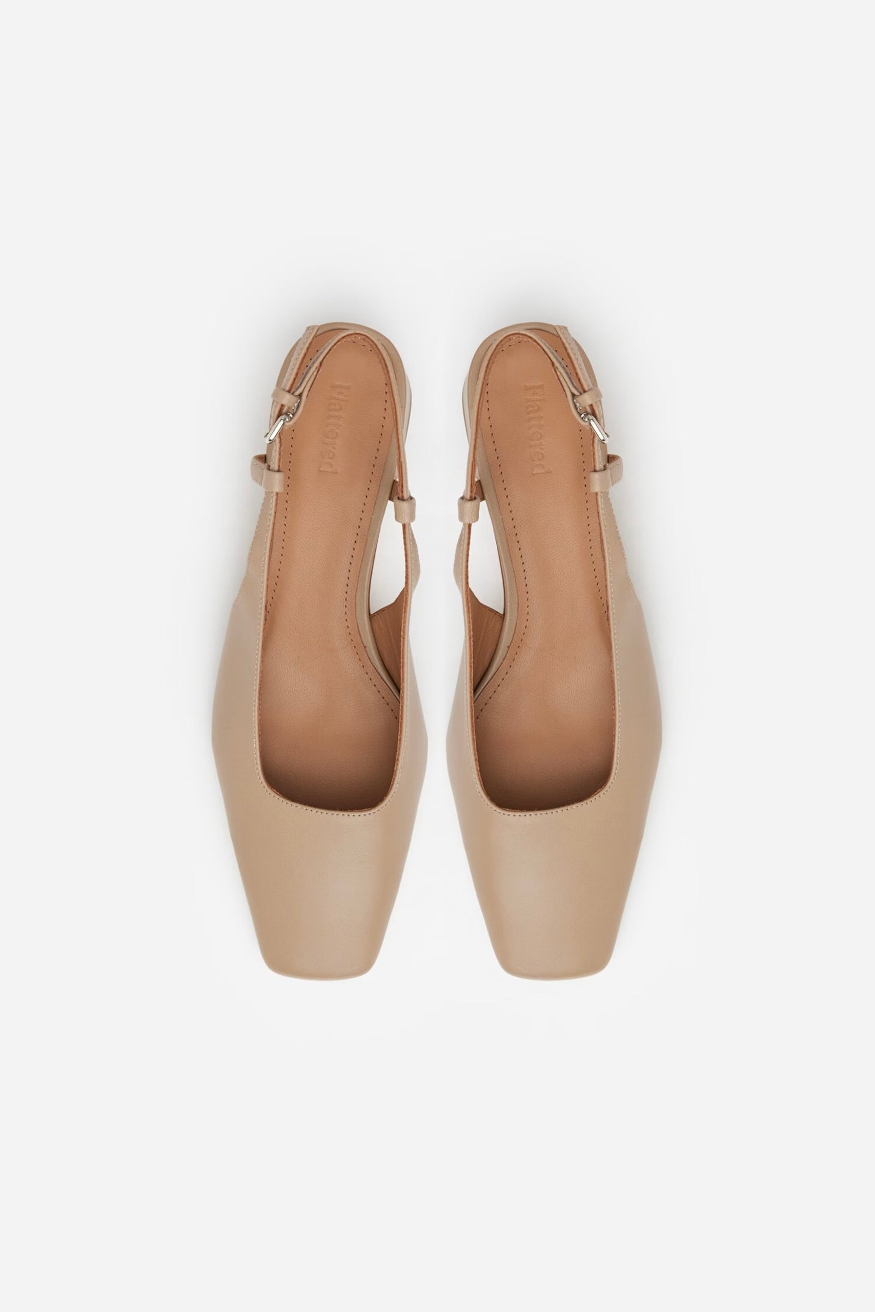 Slingback Elin cuir Beige