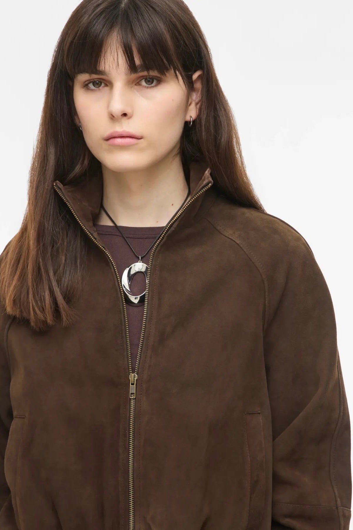 Veste Rouge Edit Roususie cuir seal brown Bonny Lyon