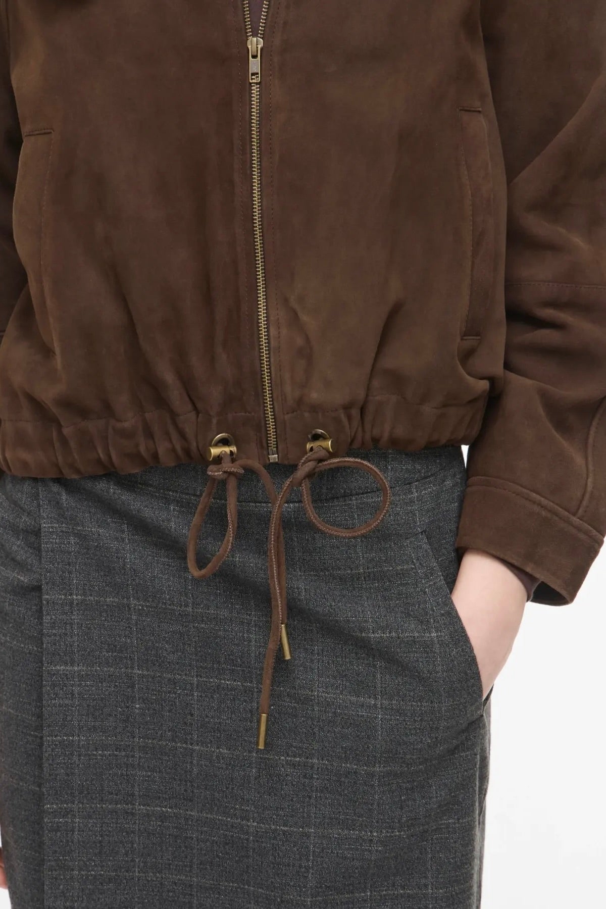 Veste Rouge Edit Roususie cuir seal brown Bonny Lyon