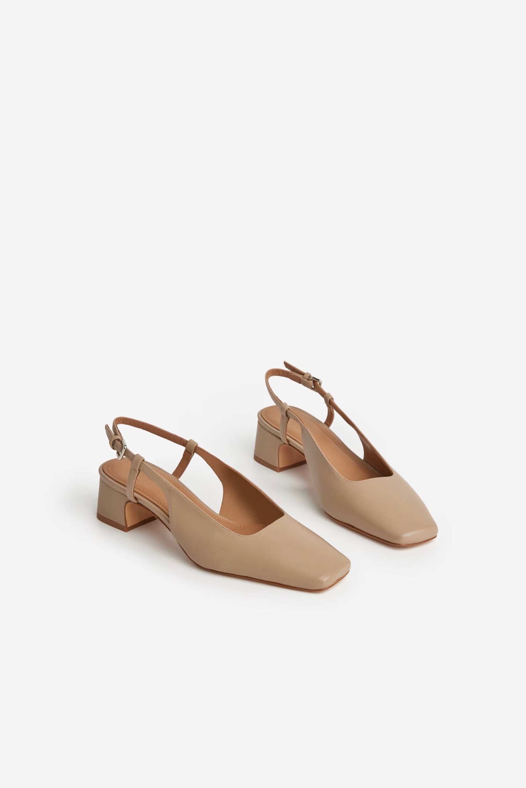 Slingback Elin cuir Beige
