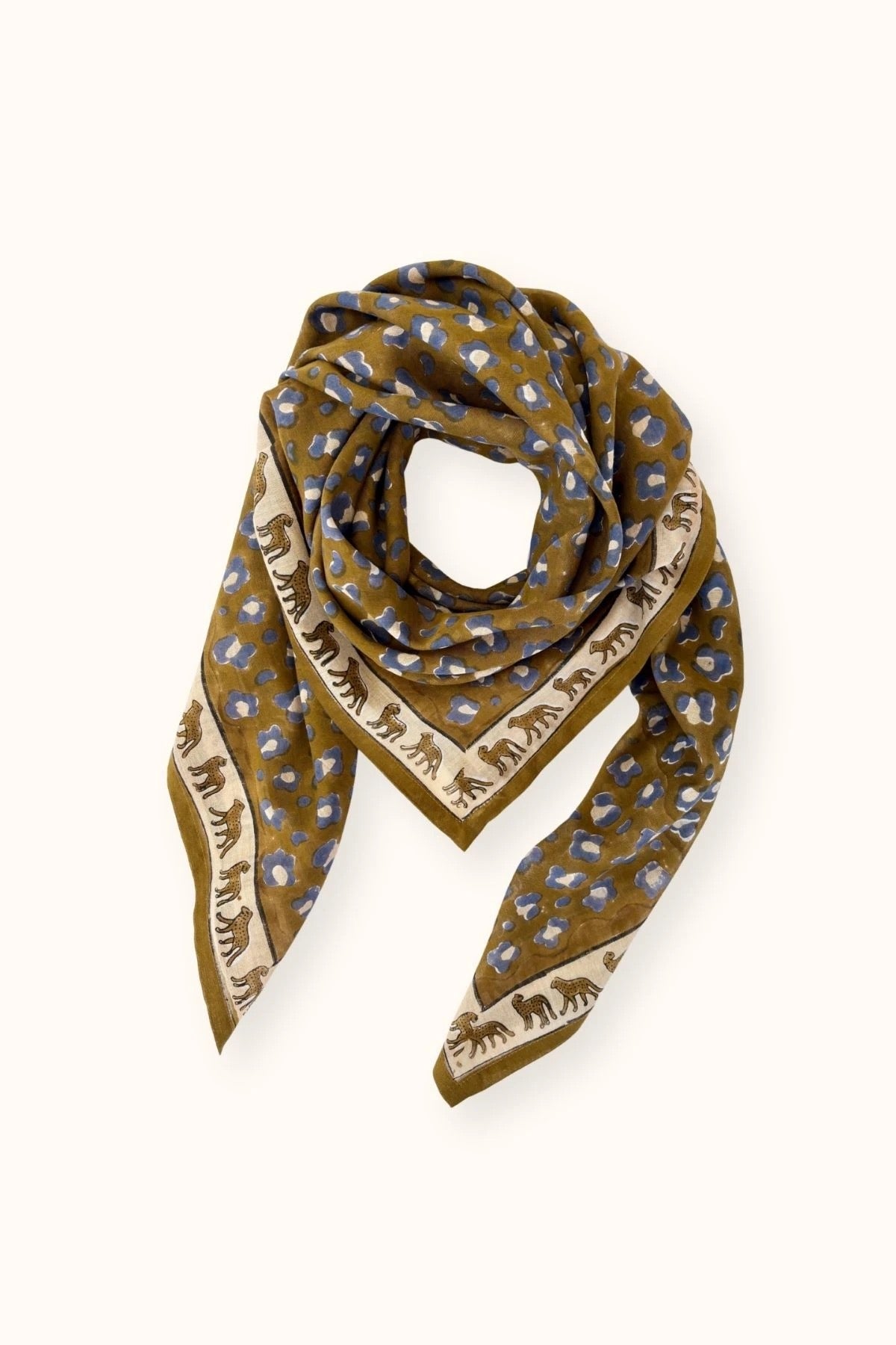 Big Foulard Dupatta Léopard