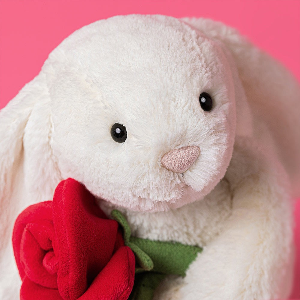 Peluche Lapin avec Roses