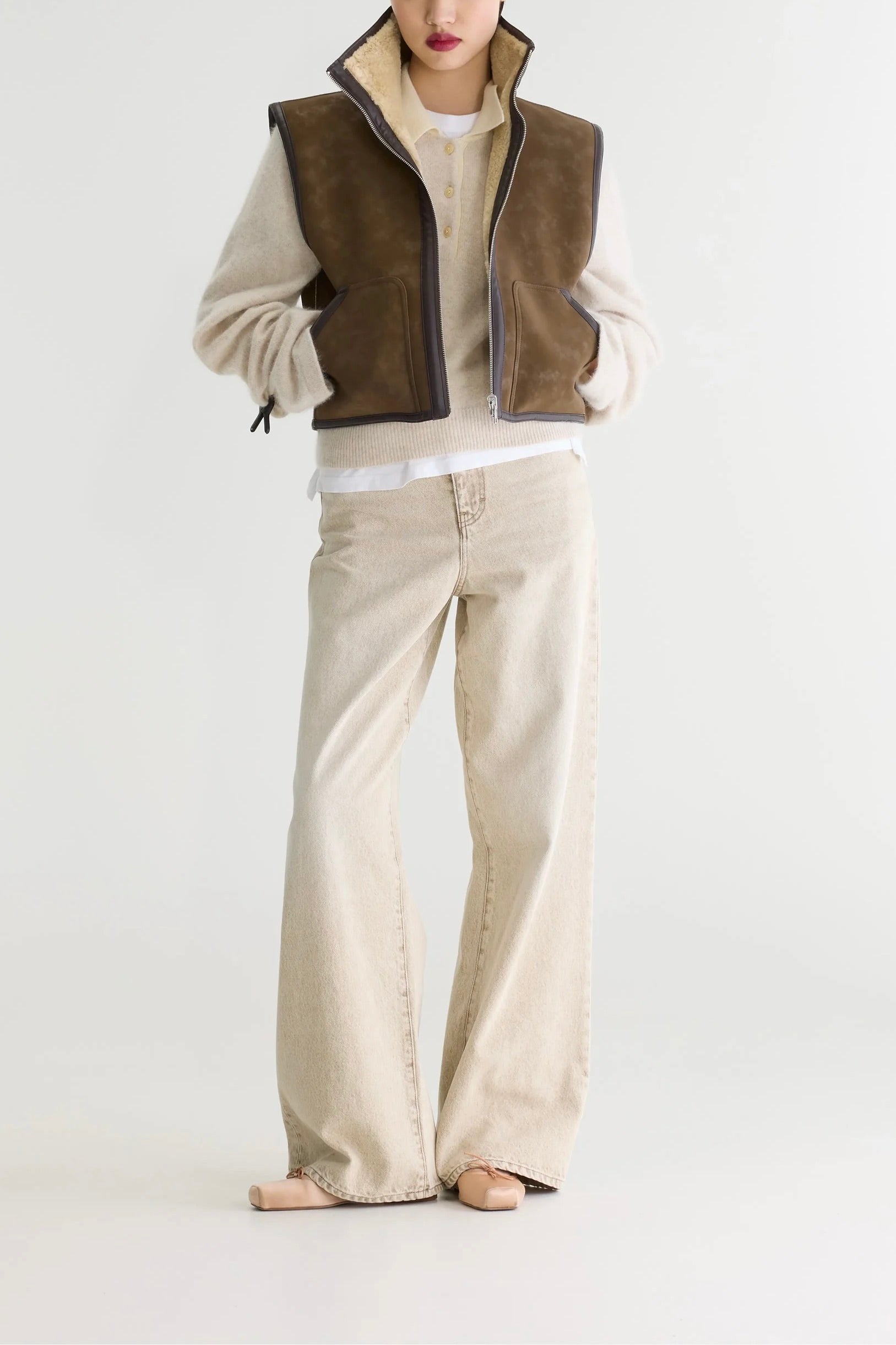 Veste sans manche réversible en fausse fourrure Jonson Bellerose -- Bonny Lyon