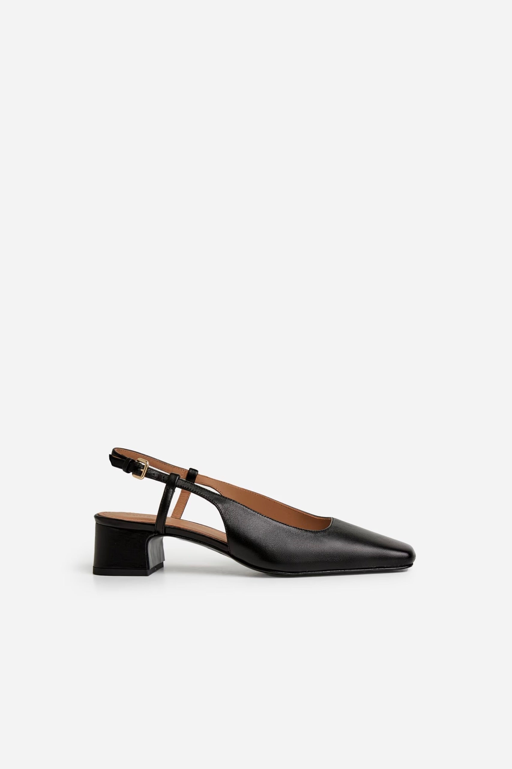 Slingback Elin cuir Noir