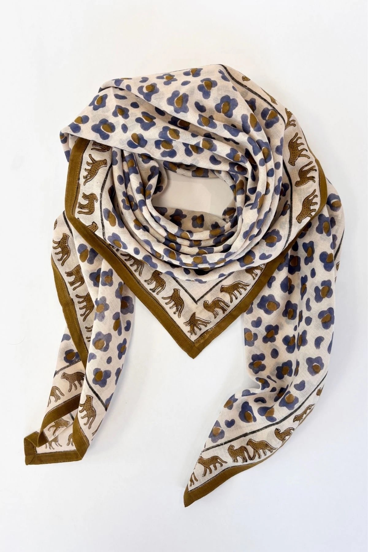 Big Foulard Dupatta Léopard