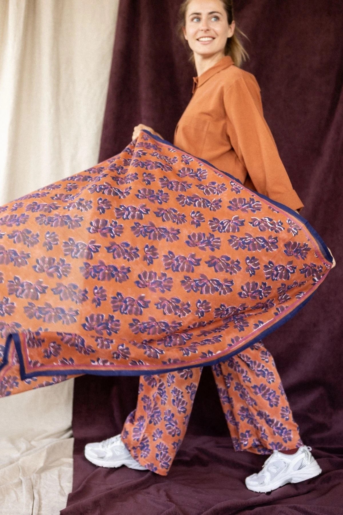 Big Foulard Dupatta Violeta