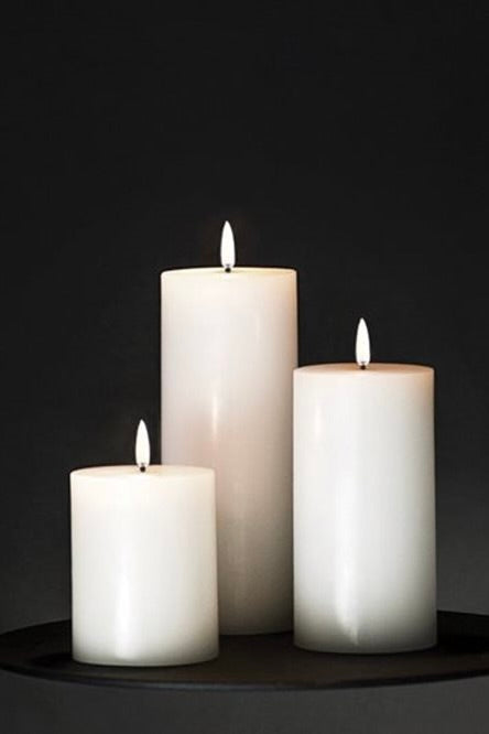 Bougie LED Pillar Ivoire