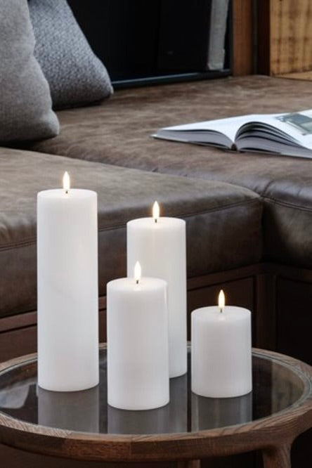 Bougie LED Pillar Ivoire