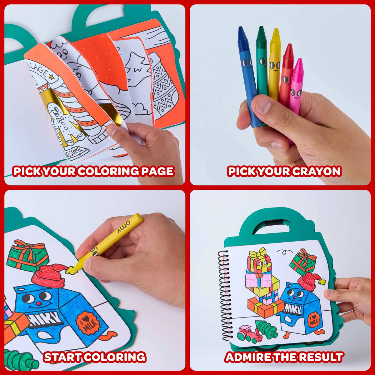 Super Coloring & Stickers - Christmas