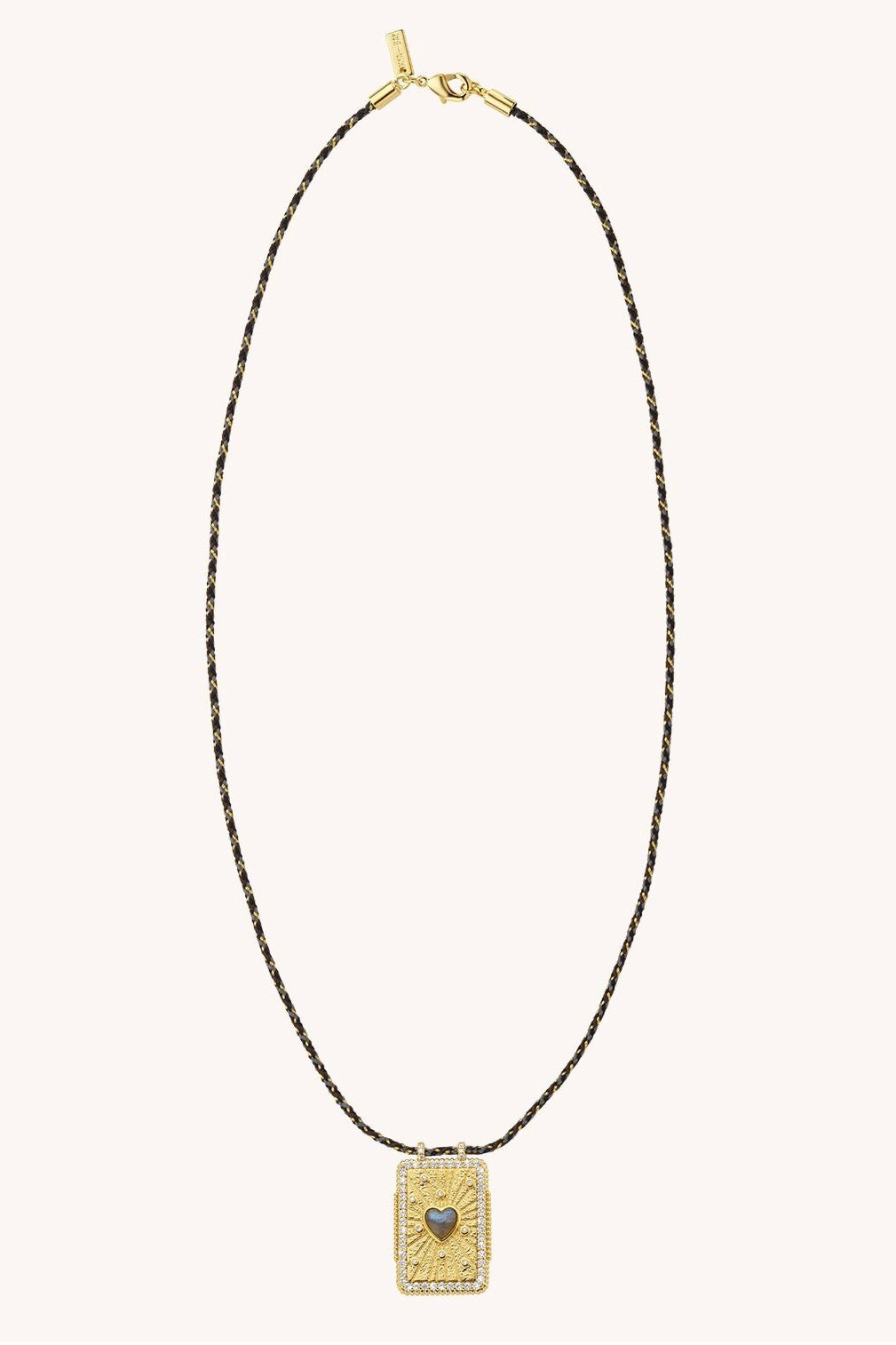 Collier Labradorite Heart Boheme