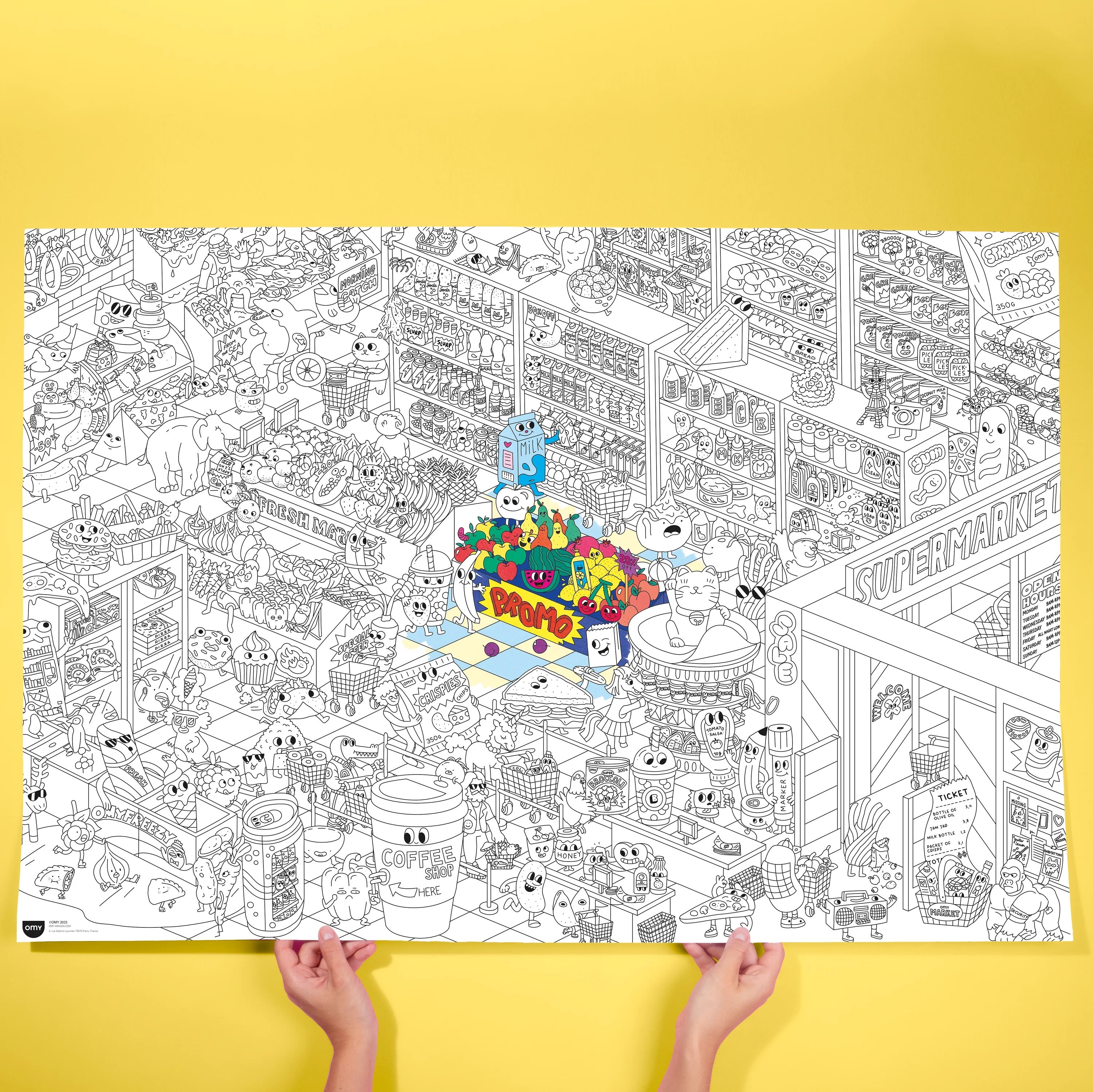 Poster Geant à Colorier