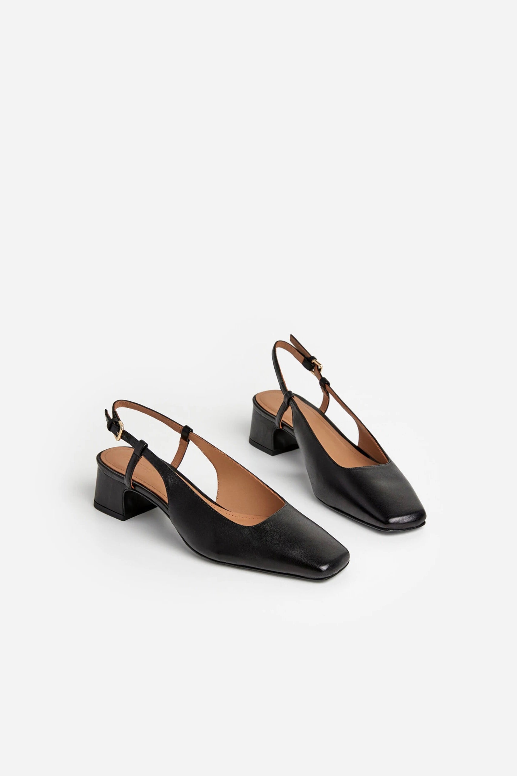 Slingback Elin cuir Noir