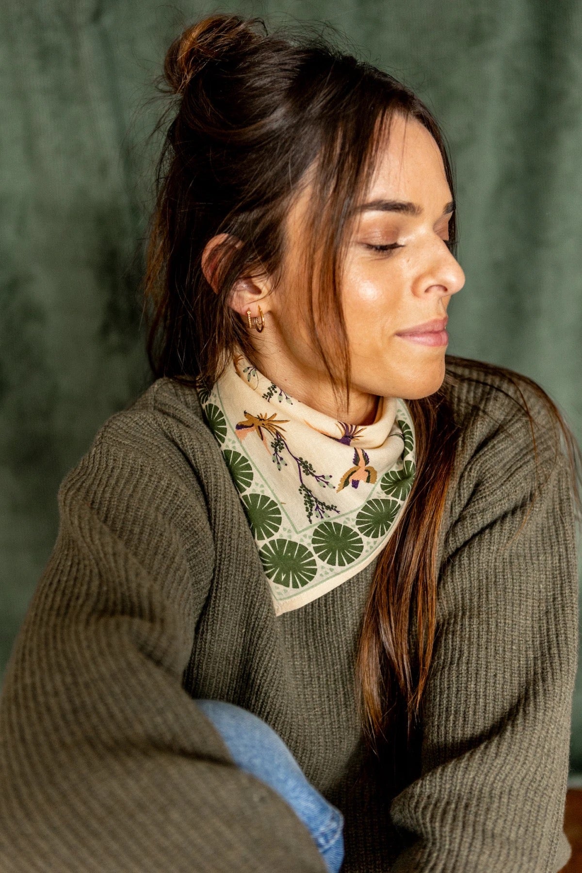 Small Foulard Manika Cerisier