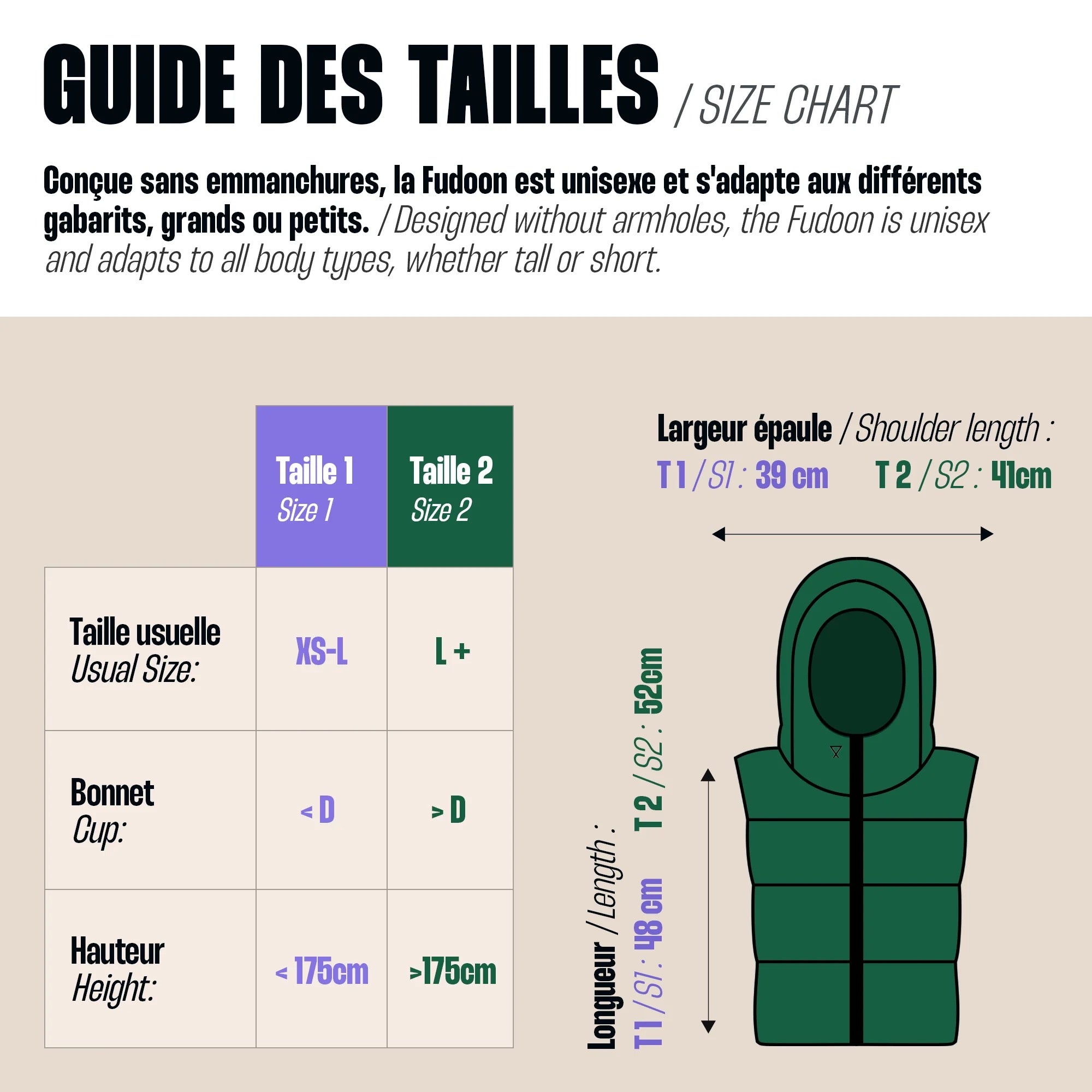 Capuche Doudoune léopard et noire