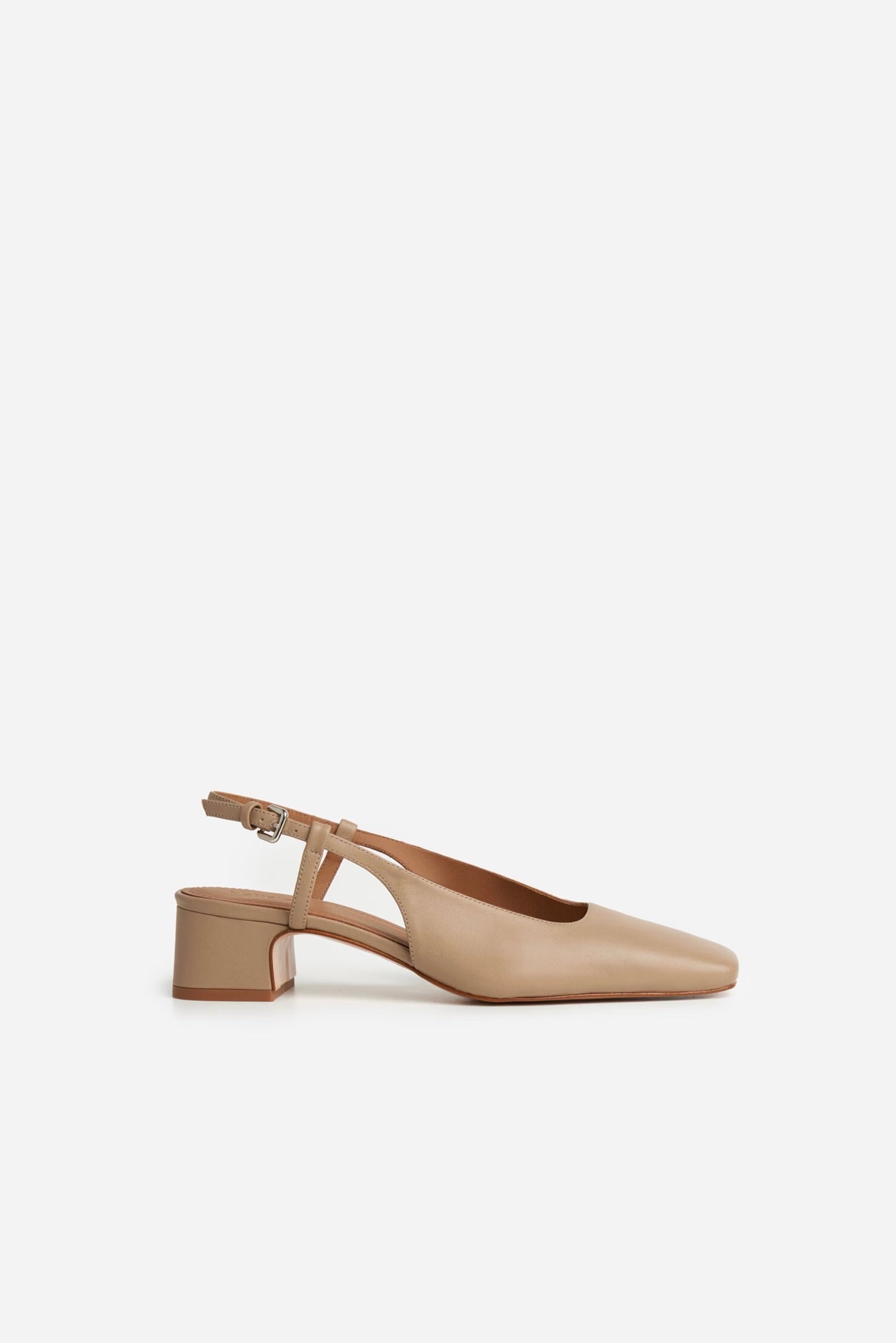 Slingback Elin cuir Beige