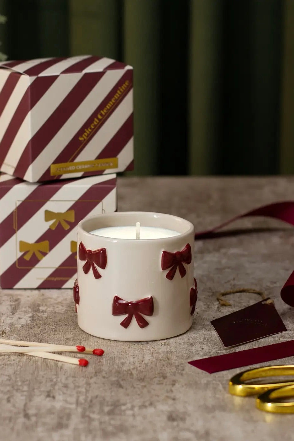 Bougie Noël : Clémentine épicée