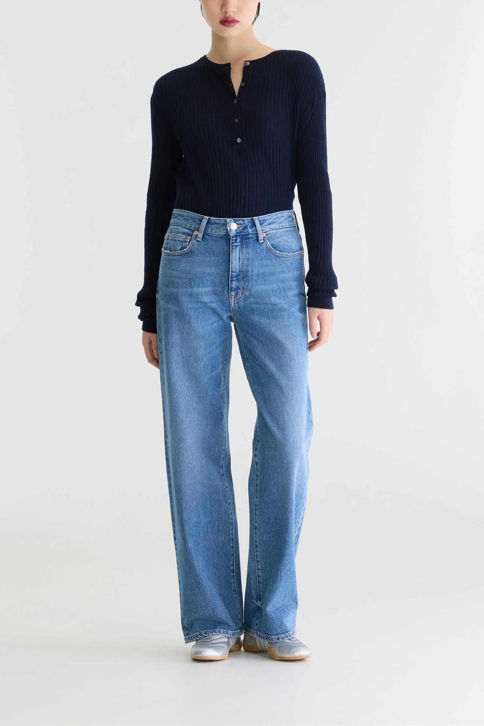 Jeans coupe droite bleu moyen Kia no.43 Bellerose -- Bonny Lyon