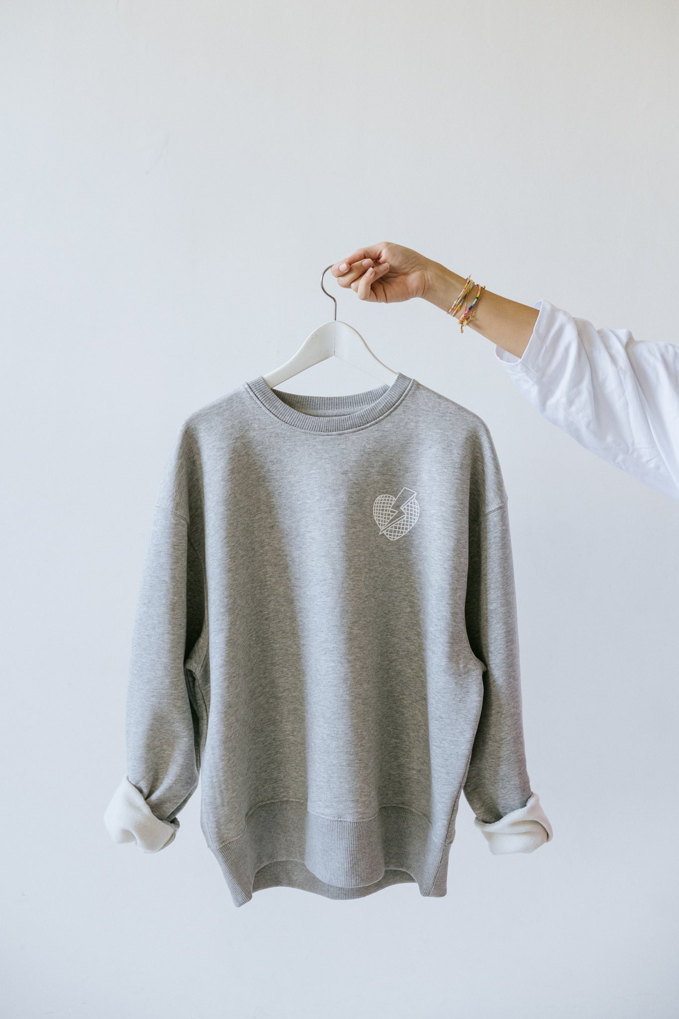 Sweatshirt Heartbreaker Gris/Blanc