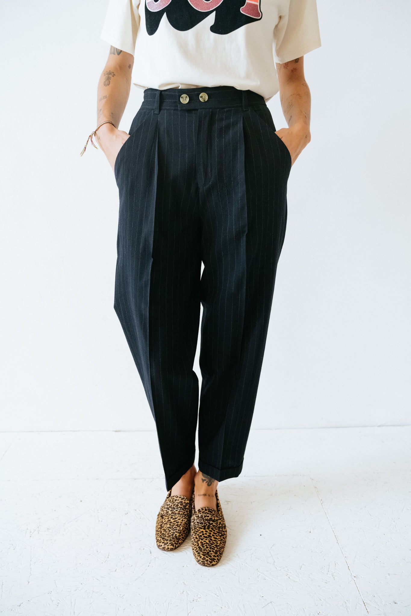 Pantalon Prom Stripes Black
