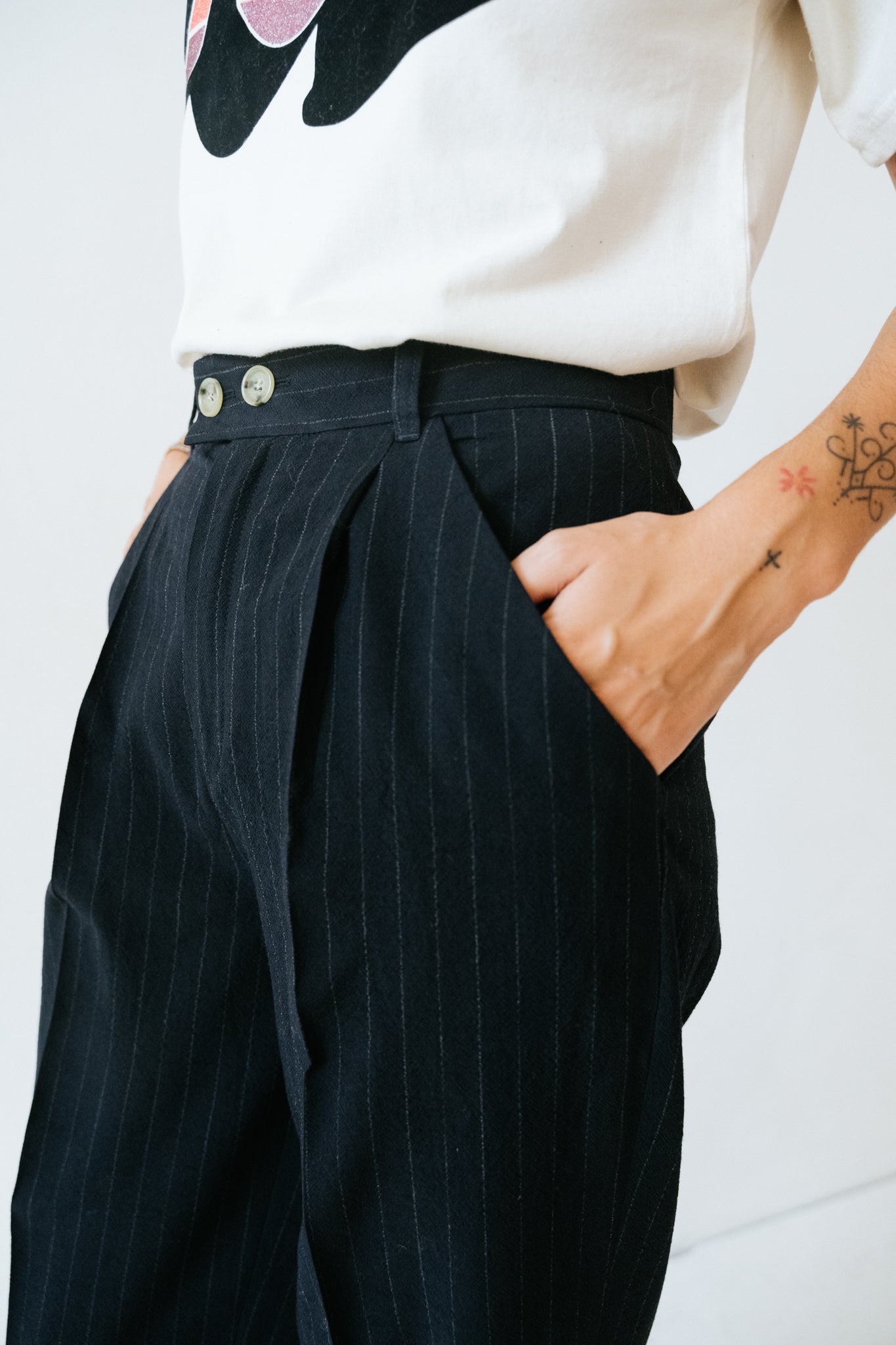 Pantalon Prom Stripes Black