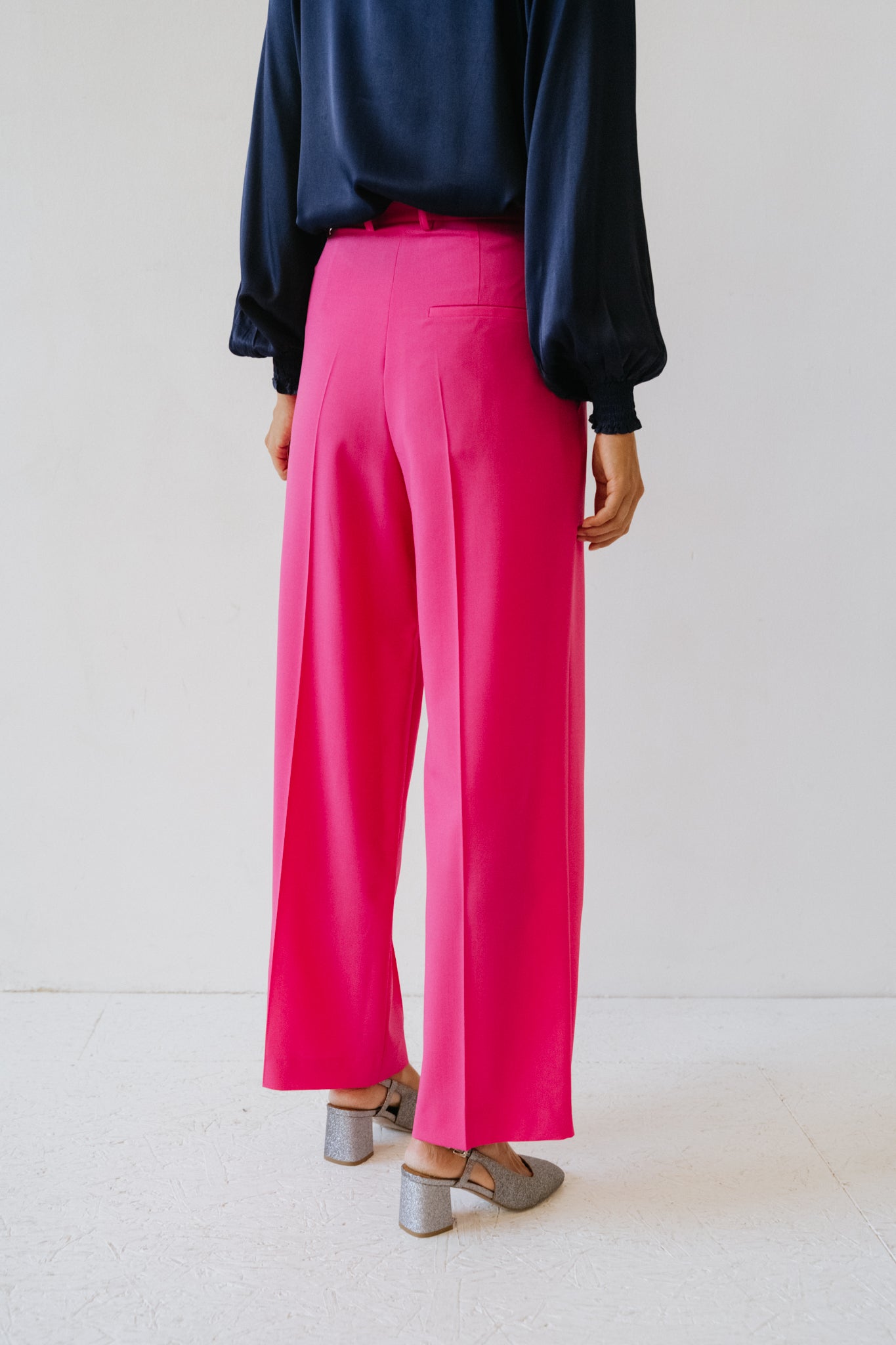 Pantalon Tela Di Lana Pink