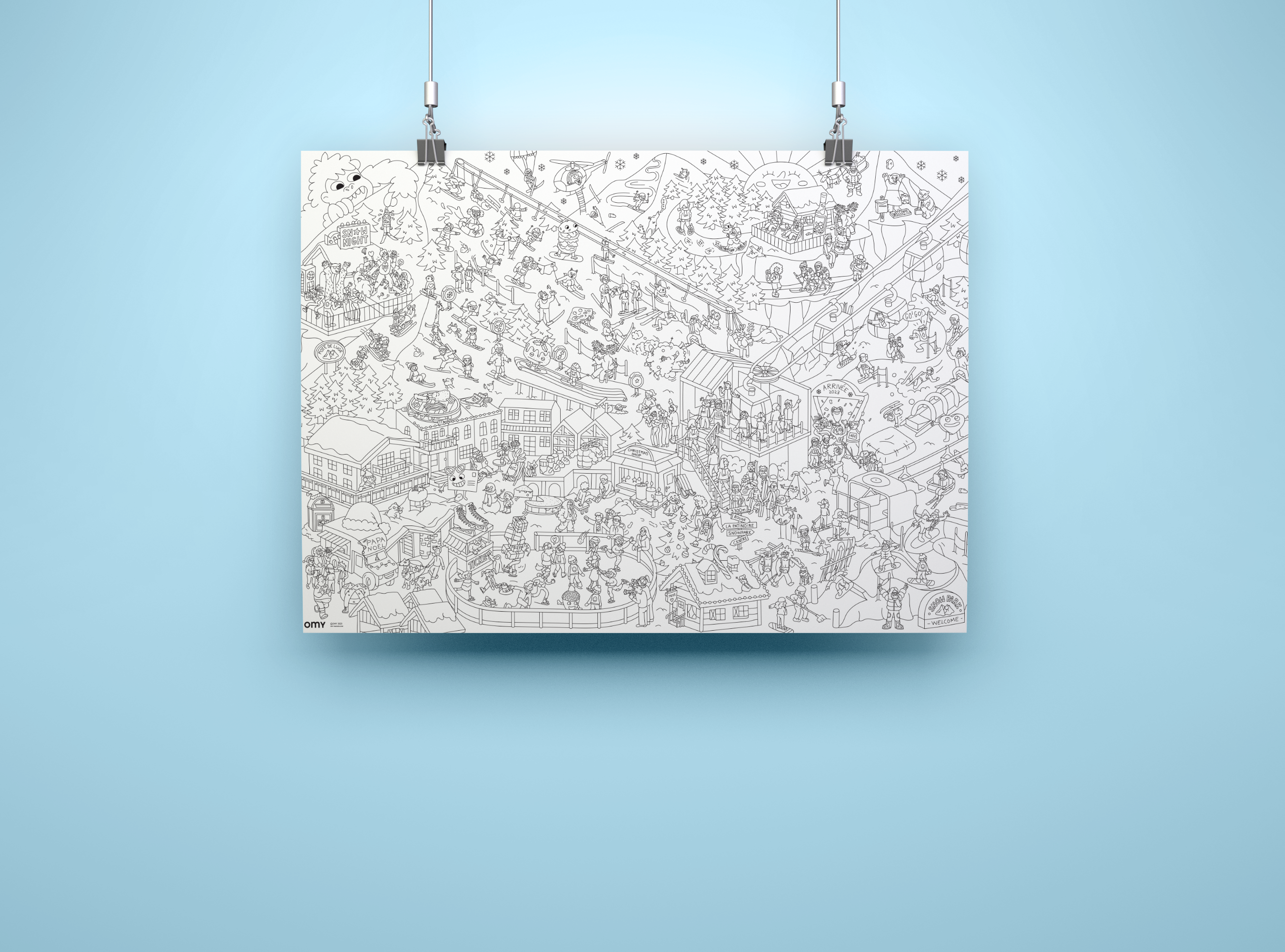 Poster Geant à Colorier