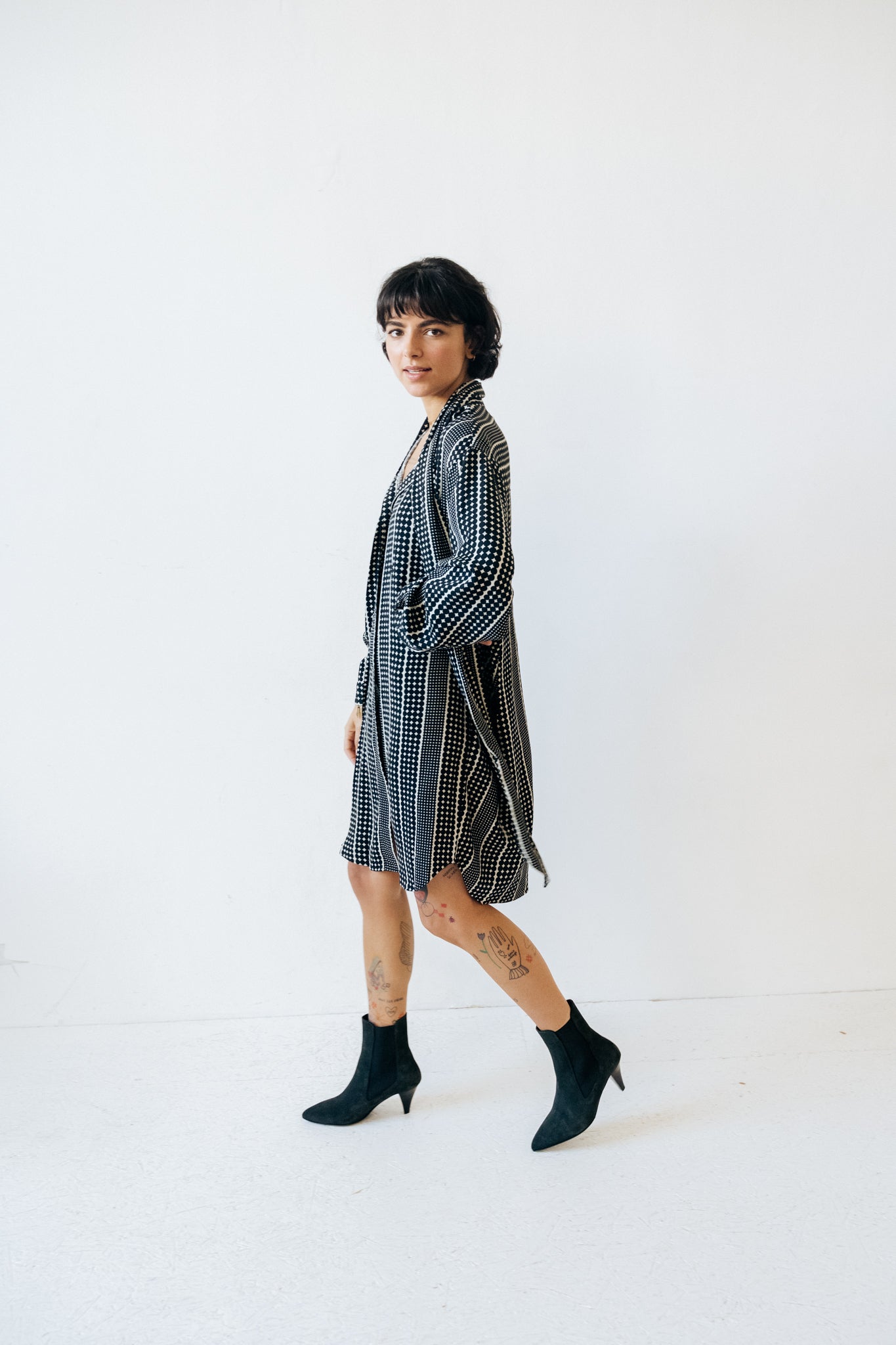 Robe Bac Black Dots