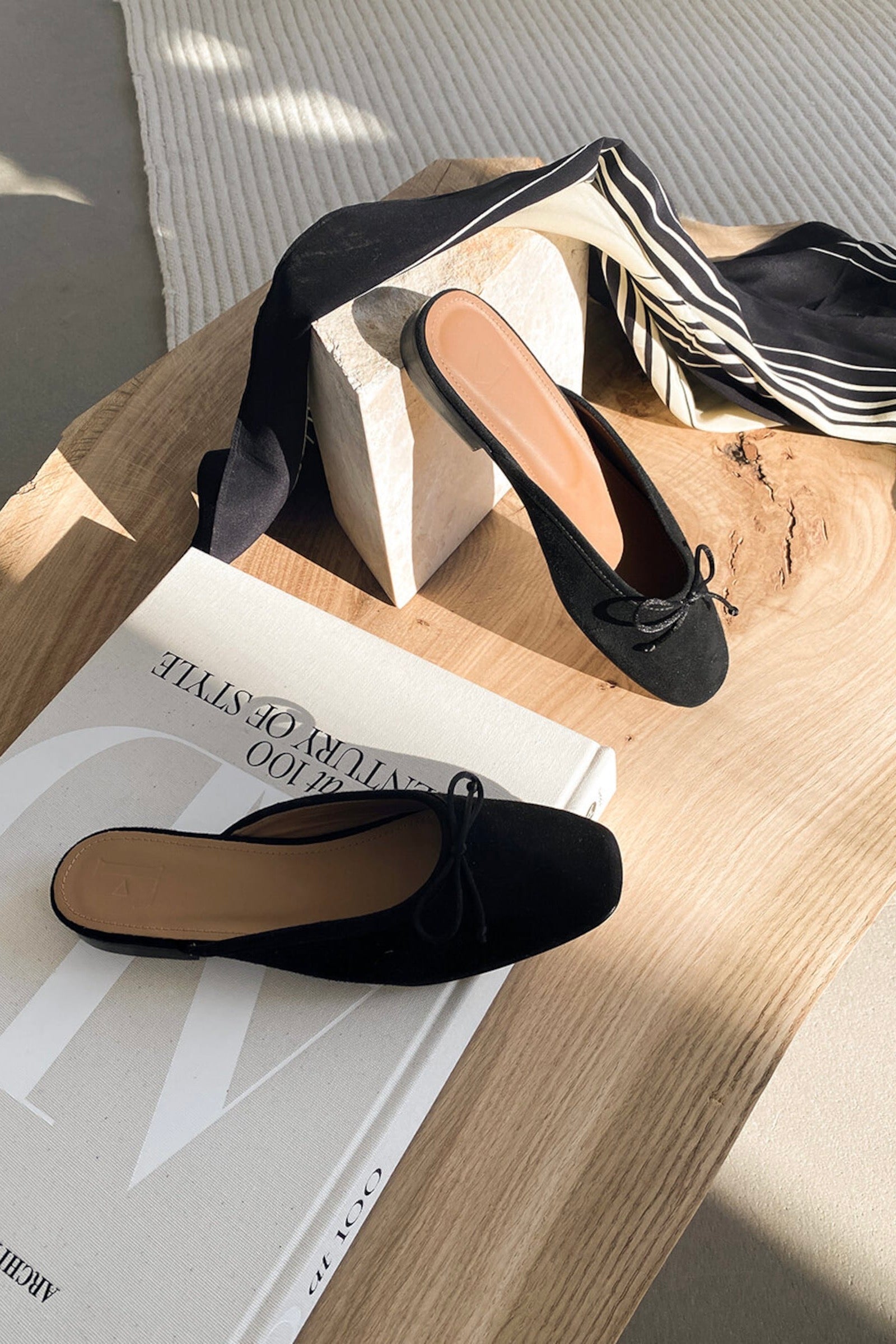 Ballerines Malva Suede Noir
