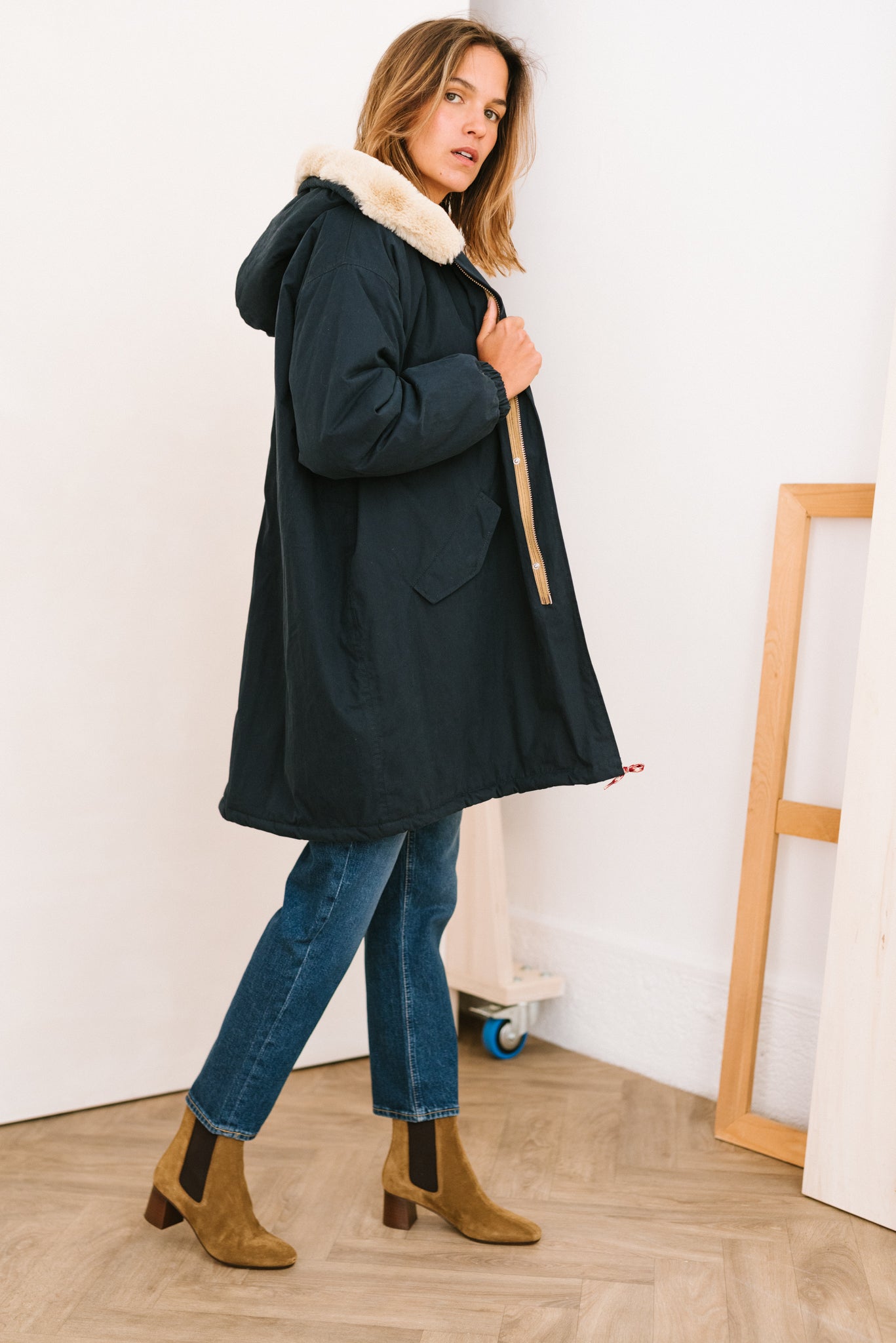 Parka Laos America Navy Bellerose Bonny Lyon