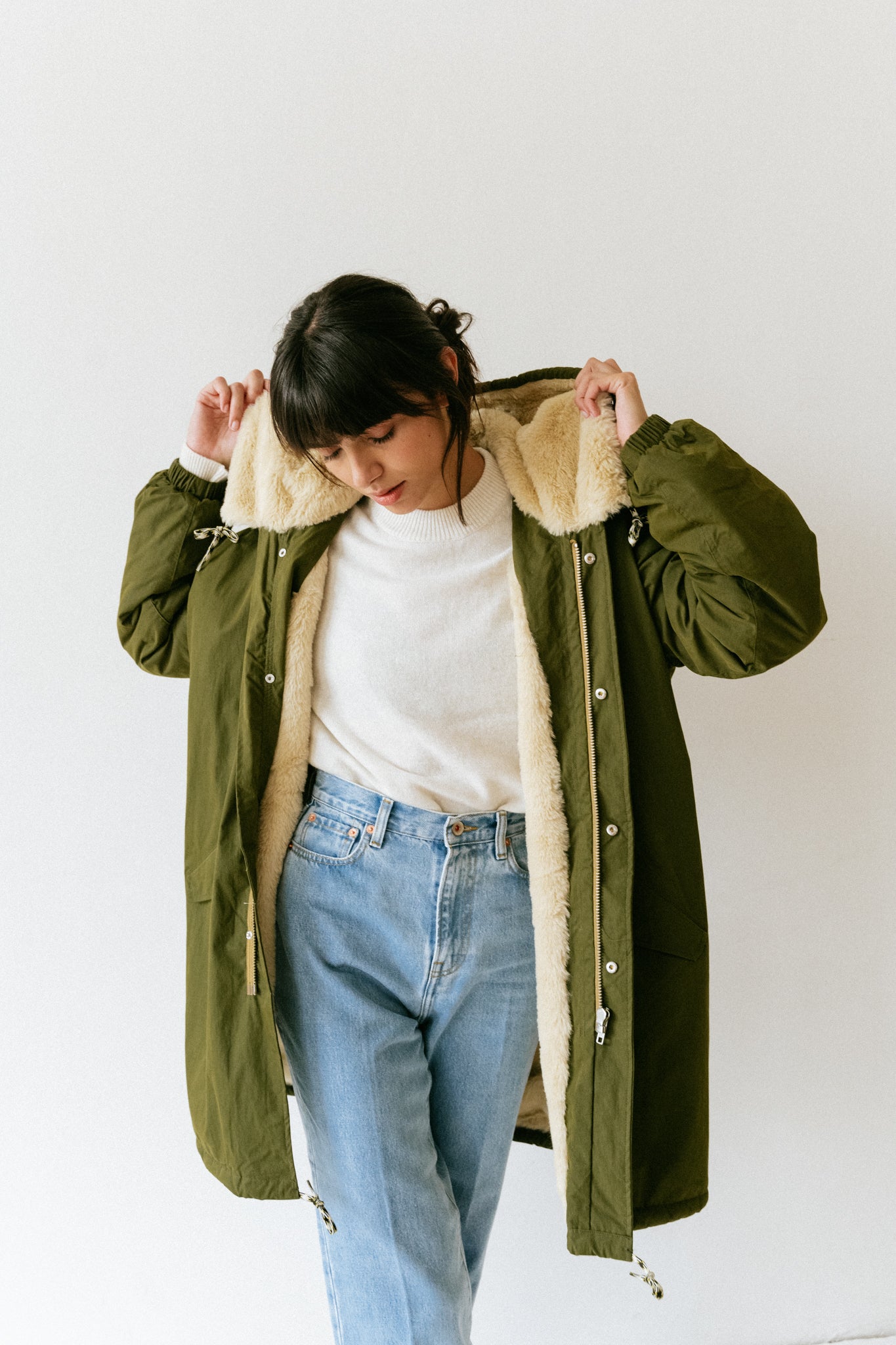 Parka Laos Olive Kaki Bellerose Bonny Lyon