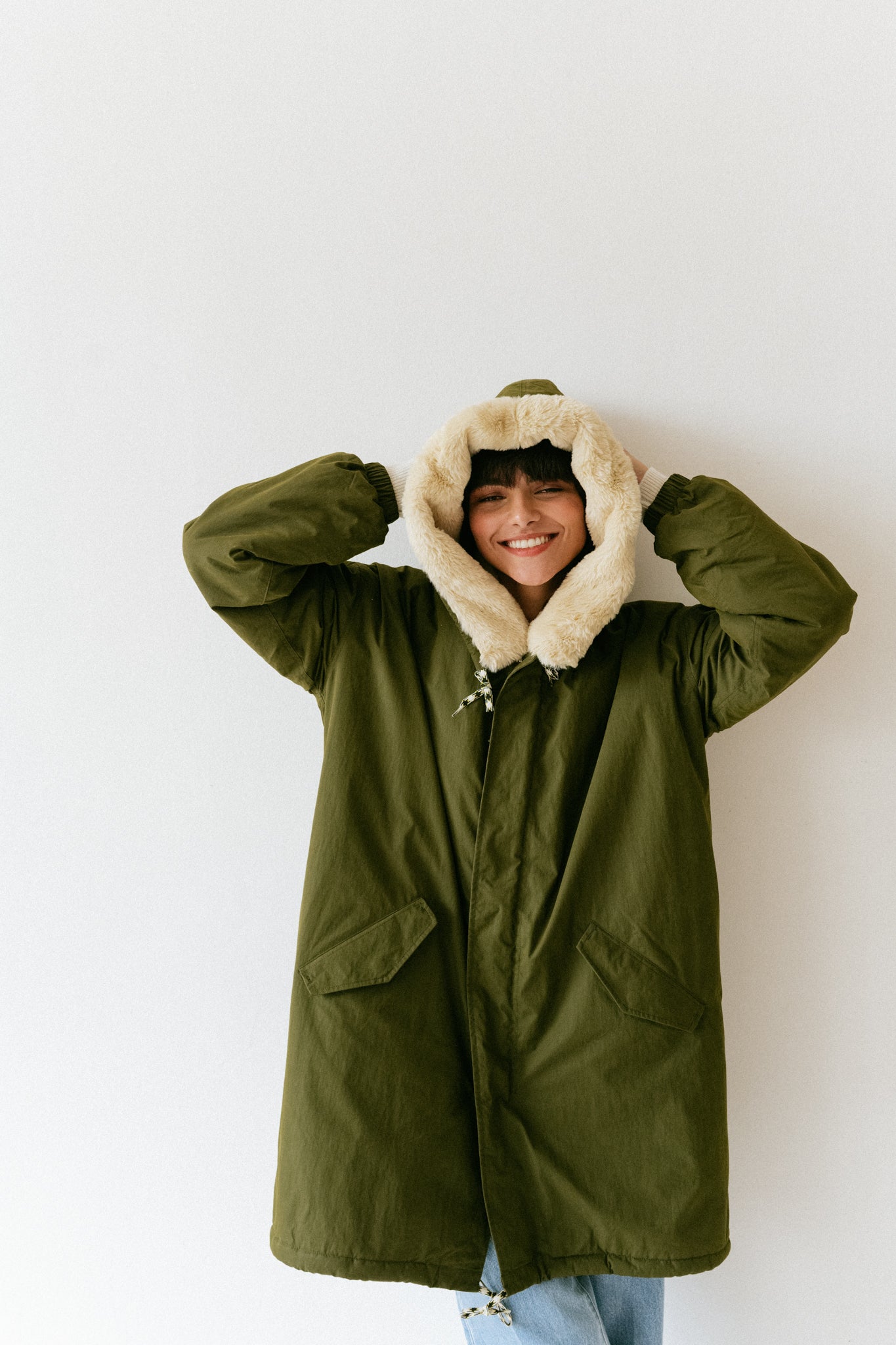 Parka Laos Olive Kaki Bellerose Bonny Lyon