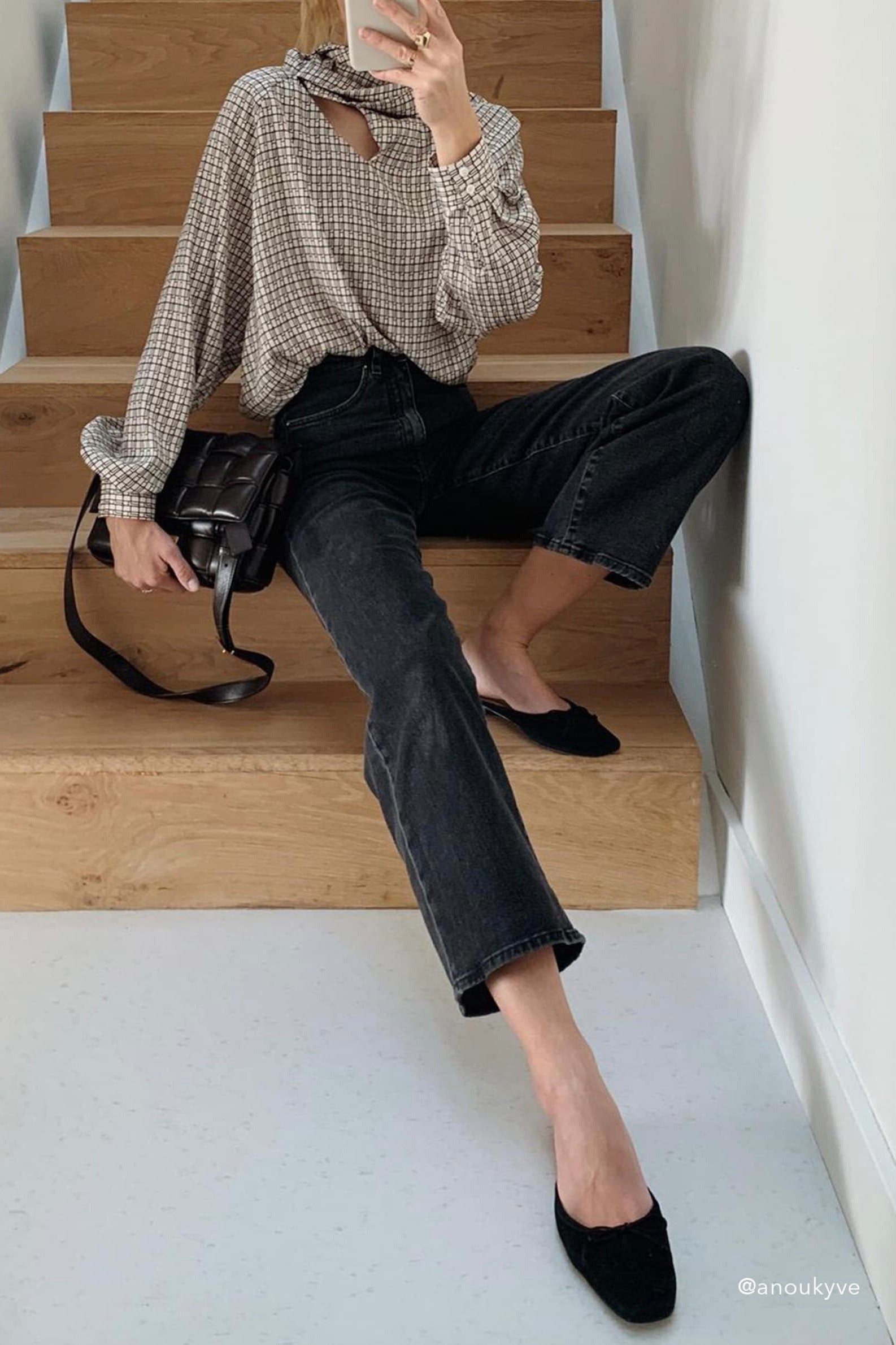 Ballerines Malva Suede Noir