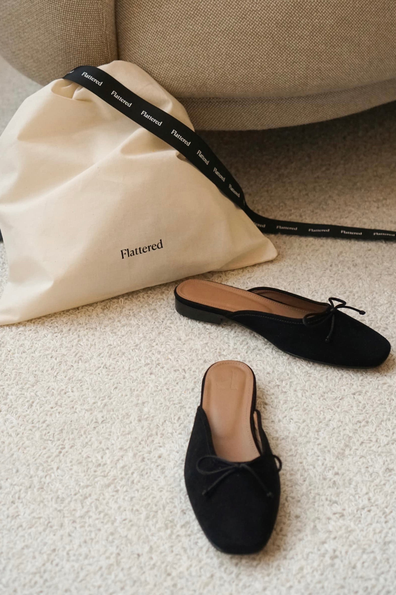 Ballerines Malva Suede Noir