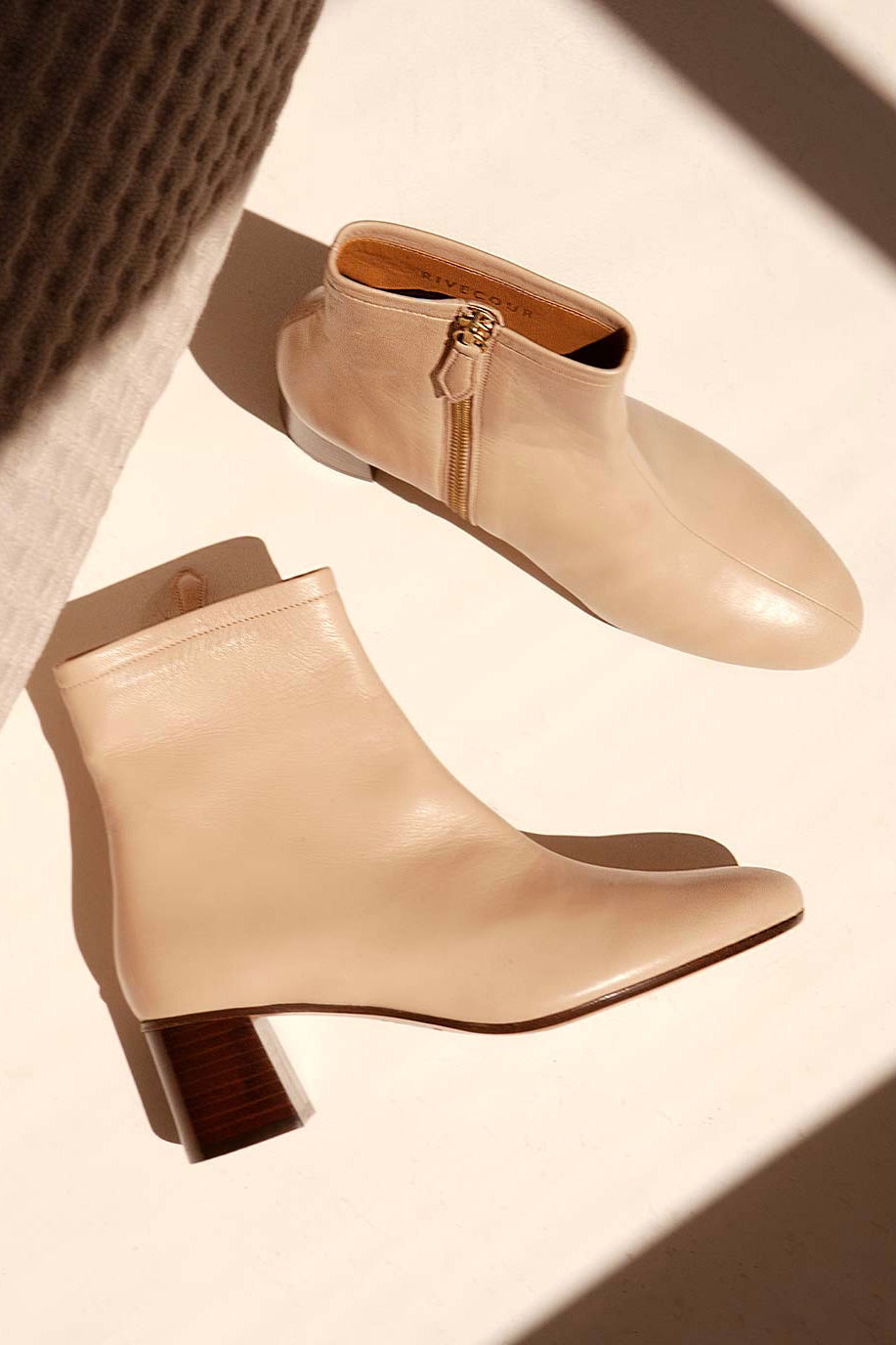 Bottines no.401 Cuir Crème