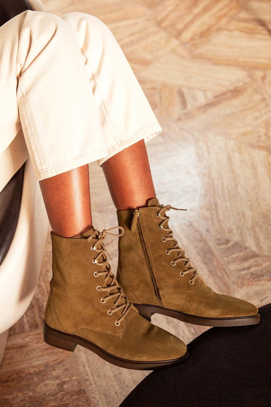 Bottines no.499 Suede Ecorce