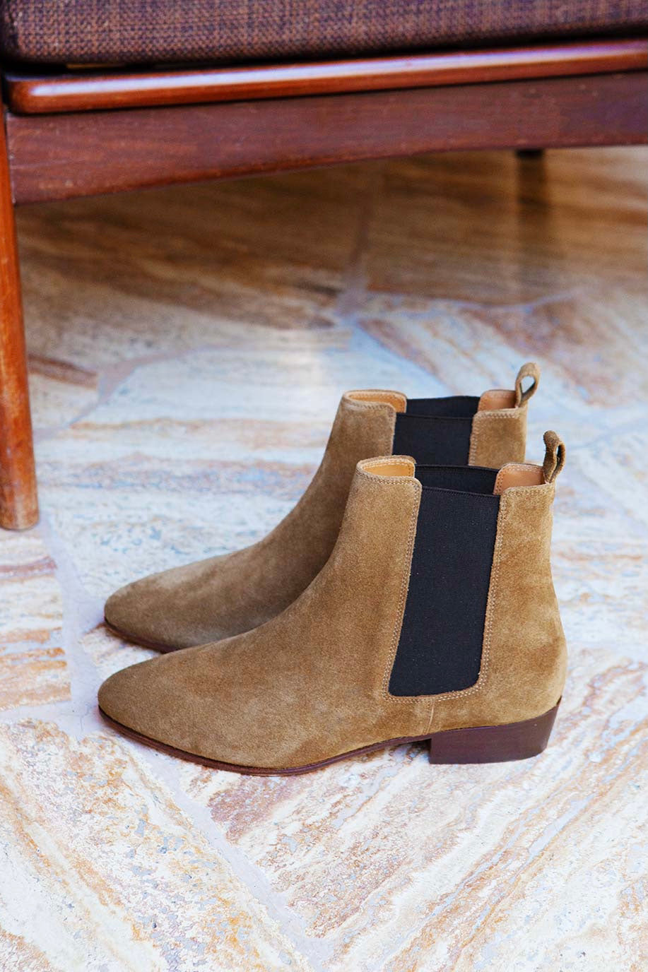 Bottines no.66 Suede Ecorce